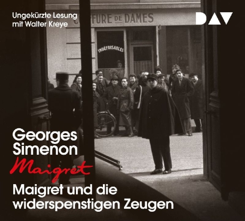Buchcover und Innenansicht für das Buch: Maigret und die widerspenstigen Zeugen