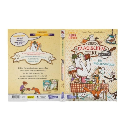 Buchcover und Innenansicht für das Buch: Die Schule der magischen Tiere ermittelt 6: Die Plätzchenfalle