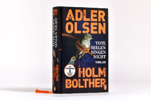 Buchcover und Innenansicht für das Buch: Døde sjæle synger ikke