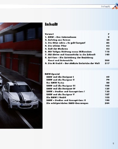 Buchcover und Innenansicht für das Buch: BMW - die schönsten Modelle