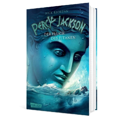 Buchcover und Innenansicht für das Buch: Percy Jackson: Titan's  Curse