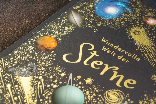 Buchcover und Innenansicht für das Buch: Wundervolle Welt der Sterne