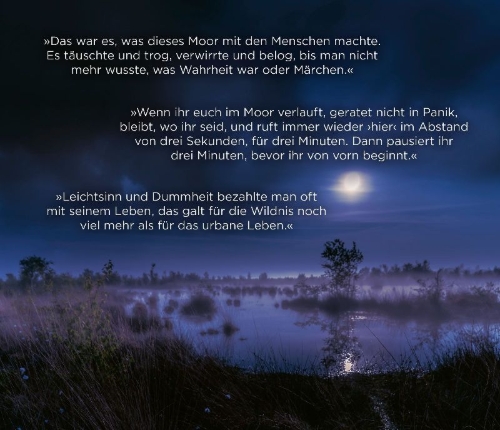 Buchcover und Innenansicht für das Buch: Moorland. Die Zwillinge