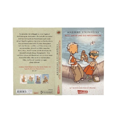 Buchcover und Innenansicht für das Buch: Rico, Oskar und das Herzgebreche (Rico und Oskar 2)