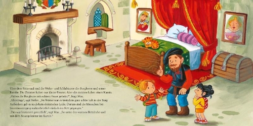 Buchcover und Innenansicht für das Buch: LESEMAUS 17: Max auf der Ritterburg