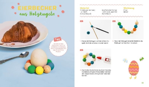 Buchcover und Innenansicht für das Buch: Ostern kreativ! - für Kids