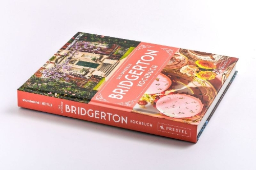 Buchcover und Innenansicht für das Buch: The Official Bridgerton Cookbook
