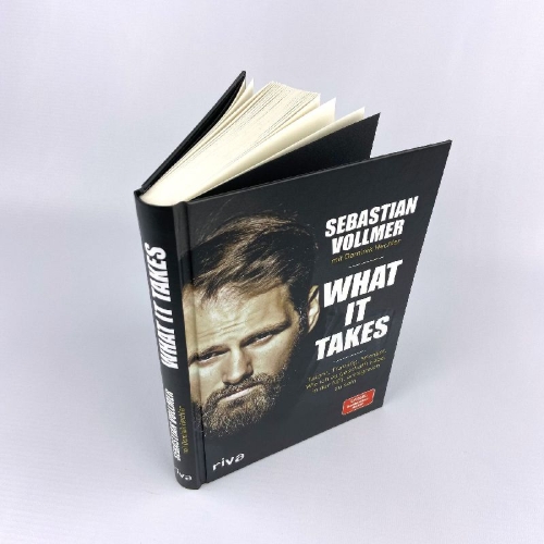 Buchcover und Innenansicht für das Buch: What it takes
