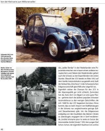 Buchcover und Innenansicht für das Buch: Citroën 2CV