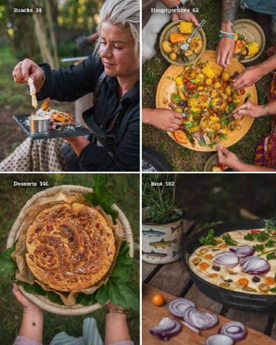 Buchcover und Innenansicht für das Buch: Dutch Oven - Rezepte ohne viel Schnickschnack