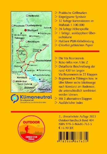 Buchcover und Innenansicht für das Buch: Via Beuronensis