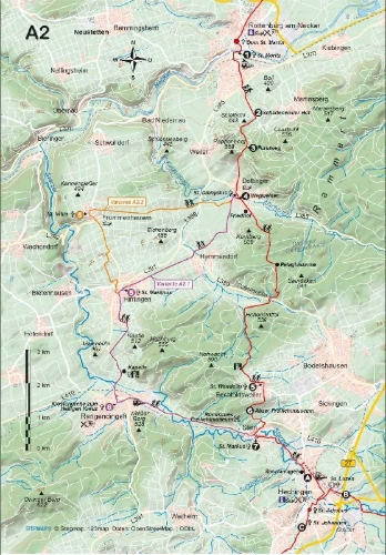 Buchcover und Innenansicht für das Buch: Via Beuronensis