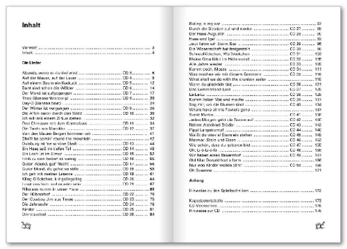 Buchcover und Innenansicht für das Buch: Peter Bursch's Kinder-Liederbuch