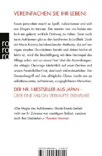 Buchcover und Innenansicht für das Buch: Magic Cleaning 1: Wie richtiges Aufräumen Ihr Leben verändert