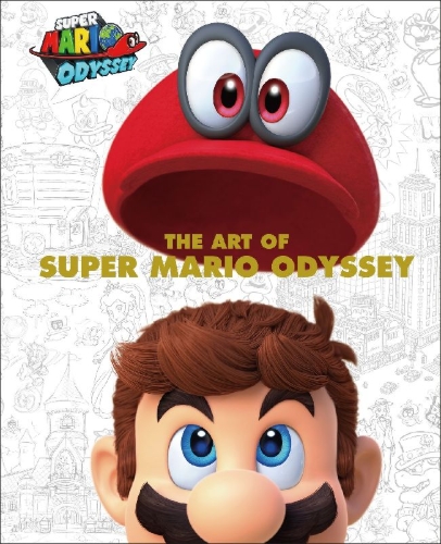 Buchcover und Innenansicht für das Buch: The Art of Super Mario Odyssey