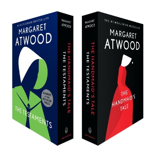 Buchcover und Innenansicht für das Buch: The Handmaid's Tale and The Testaments Box Set