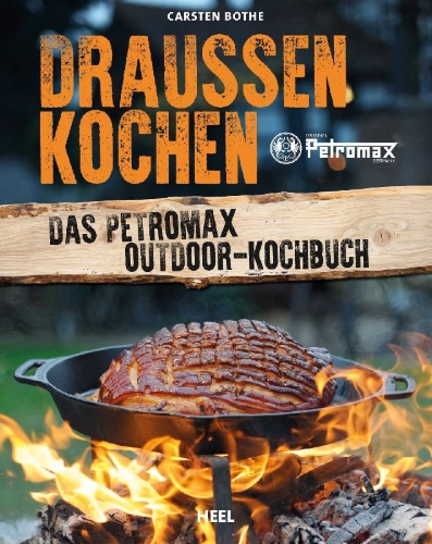 Buchcover und Innenansicht für das Buch: Draußen kochen