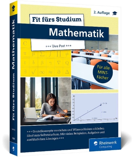 Buchcover und Innenansicht für das Buch: Fit fürs Studium - Mathematik