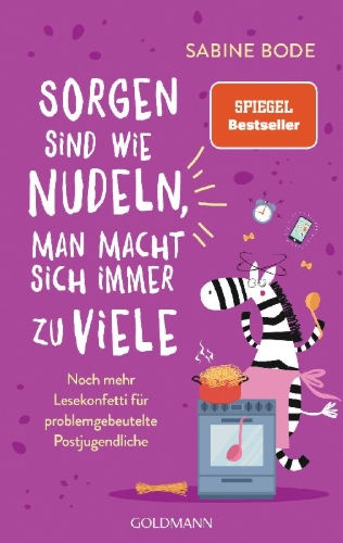 Buchcover und Innenansicht für das Buch: Sorgen sind wie Nudeln, man macht sich immer zu viele