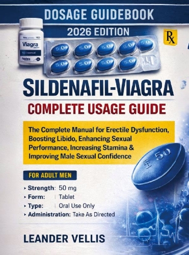 Buchcover und Innenansicht für das Buch: Sildenafil-Viagra Complete Usage Guide (A Book)
