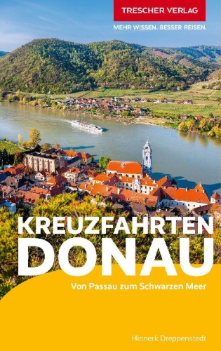 Buchcover und Innenansicht für das Buch: TRESCHER Reiseführer Kreuzfahrten Donau