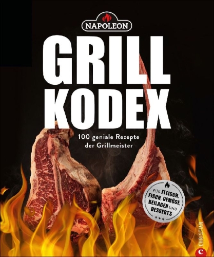 Buchcover und Innenansicht für das Buch: Der Napoleon Grill-Kodex