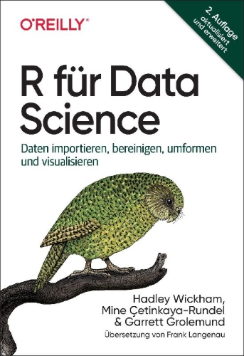 Buchcover und Innenansicht für das Buch: R für Data Science