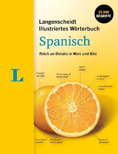 Buchcover und Innenansicht für das Buch: Langenscheidt Illustriertes Wörterbuch Spanisch