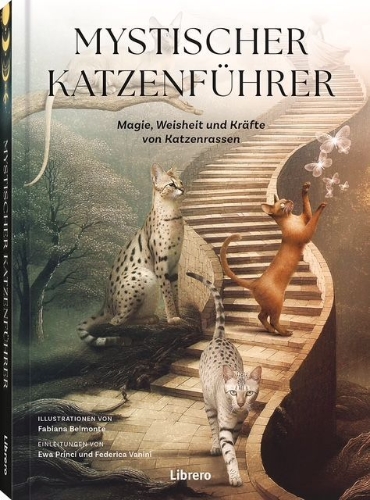 Buchcover und Innenansicht für das Buch: Mystischer Katzenführer