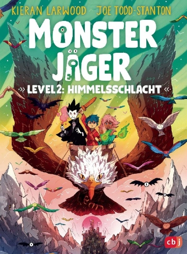 Buchcover und Innenansicht für das Buch: Dungeon Runners - Level 2: Sky Battles