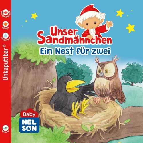 Buchcover und Innenansicht für das Buch: Baby Nelson (unkaputtbar) 8: Unser Sandmännchen