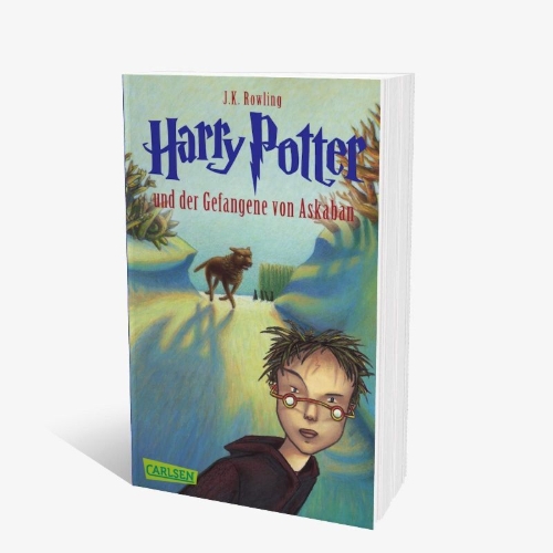 Buchcover und Innenansicht für das Buch: Harry Potter and the Prisoner of Azkaban