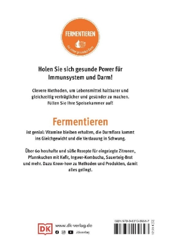 Buchcover und Innenansicht für das Buch: Fermentieren