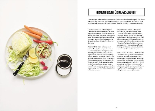 Buchcover und Innenansicht für das Buch: Fermentieren