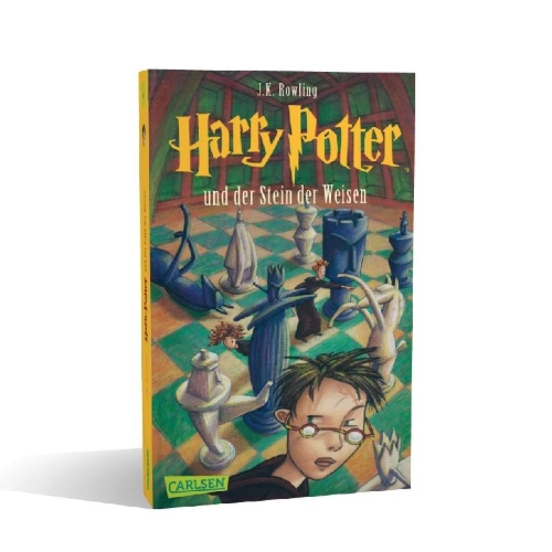 Buchcover und Innenansicht für das Buch: Harry Potter and the Philosopher's Stone
