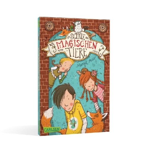 Buchcover und Innenansicht für das Buch: Die Schule der magischen Tiere 01
