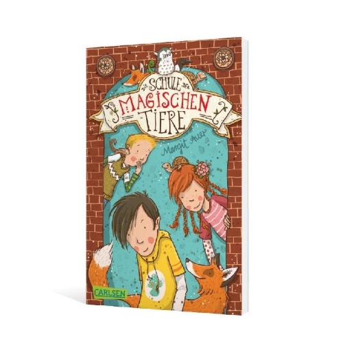 Buchcover und Innenansicht für das Buch: Die Schule der magischen Tiere 01