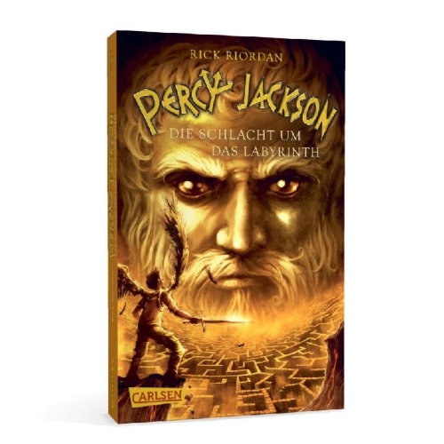 Buchcover und Innenansicht für das Buch: Percy Jackson: The battle of the labyrinth