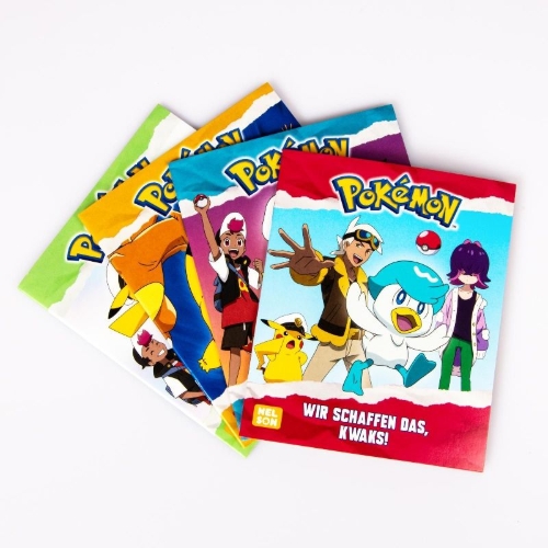 Buchcover und Innenansicht für das Buch: Nelson Mini-Bücher: 4er Pokémon: Pikachu 9-12