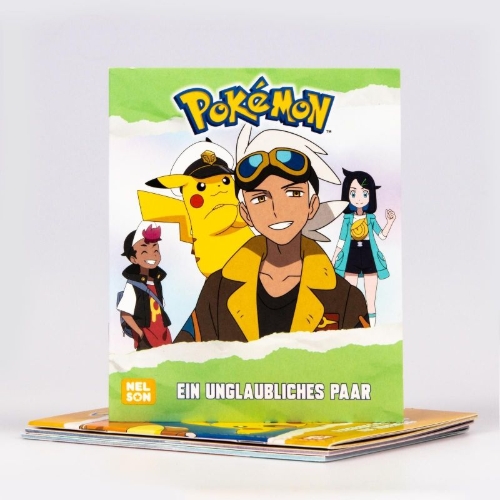 Buchcover und Innenansicht für das Buch: Nelson Mini-Bücher: 4er Pokémon: Pikachu 9-12