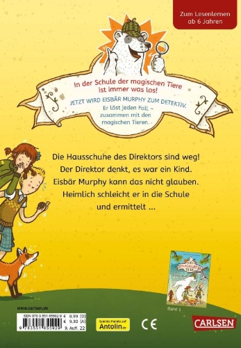 Buchcover und Innenansicht für das Buch: Die Schule der magischen Tiere ermittelt 2: Der Hausschuh-Dieb (Zum Lesenlernen)