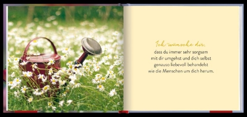 Buchcover und Innenansicht für das Buch: Ein Strauß voll guter Wünsche