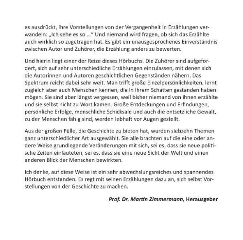 Buchcover und Innenansicht für das Buch: Weltgeschichte in Geschichten