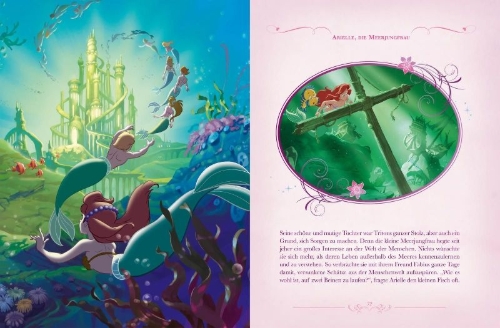 Buchcover und Innenansicht für das Buch: Disney: Das große goldene Buch der Prinzessinnen