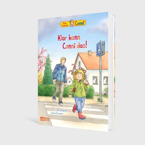 Buchcover und Innenansicht für das Buch: Conni-Bilderbücher: Klar kann Conni das!
