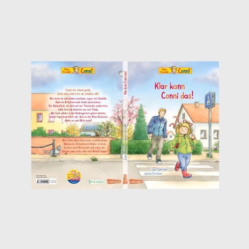 Buchcover und Innenansicht für das Buch: Conni-Bilderbücher: Klar kann Conni das!