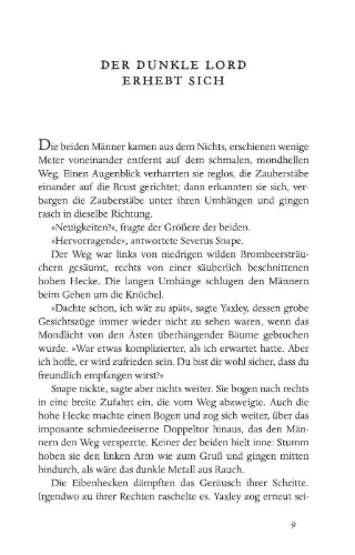 Buchcover und Innenansicht für das Buch: Harry Potter and the Deathly Hallows