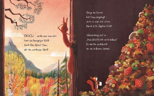 Buchcover und Innenansicht für das Buch: The Squirrels Who Squabbled