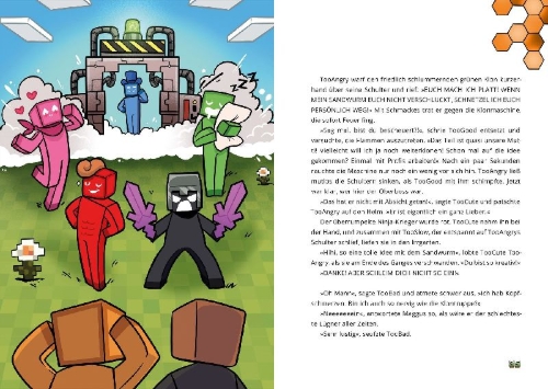 Buchcover und Innenansicht für das Buch: TooBad und das Klon-Problem