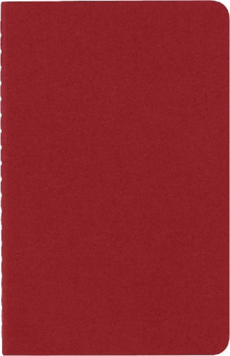 Buchcover und Innenansicht für das Buch: Moleskine Cahier Pocket Ruled Red Cover P. 3er Pack